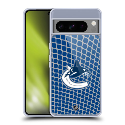 NHL Vancouver Canucks Net Pattern Soft Gel Case for Google Pixel 8 Pro