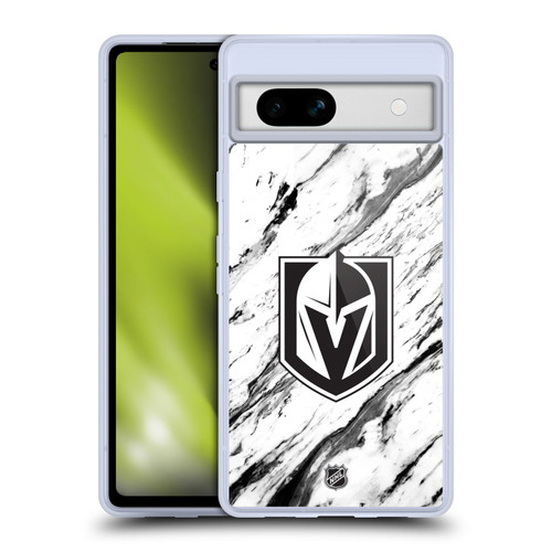 NHL Vegas Golden Knights Marble Soft Gel Case for Google Pixel 7a