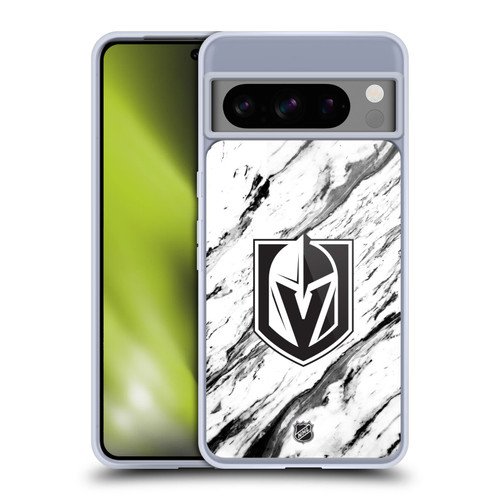 NHL Vegas Golden Knights Marble Soft Gel Case for Google Pixel 8 Pro