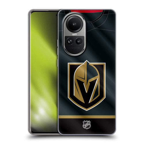NHL Vegas Golden Knights Jersey Soft Gel Case for OPPO Reno10 5G / Reno10 Pro 5G