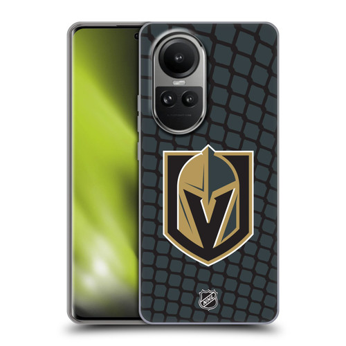 NHL Vegas Golden Knights Net Pattern Soft Gel Case for OPPO Reno10 5G / Reno10 Pro 5G