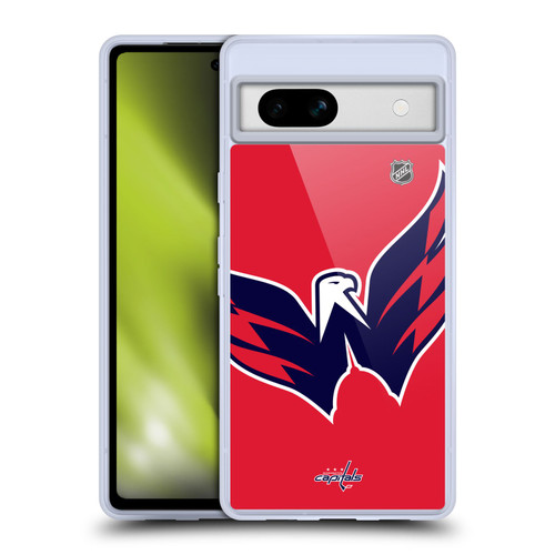 NHL Washington Capitals Oversized Soft Gel Case for Google Pixel 7a