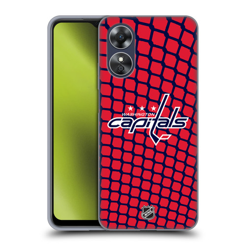 NHL Washington Capitals Net Pattern Soft Gel Case for OPPO A17
