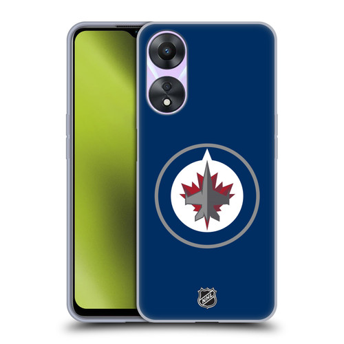 NHL Winnipeg Jets Plain Soft Gel Case for OPPO A78 5G