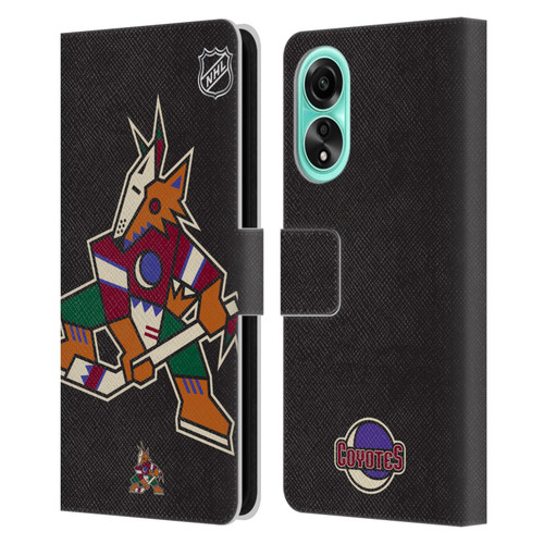 NHL Arizona Coyotes Oversized Leather Book Wallet Case Cover For OPPO A78 4G