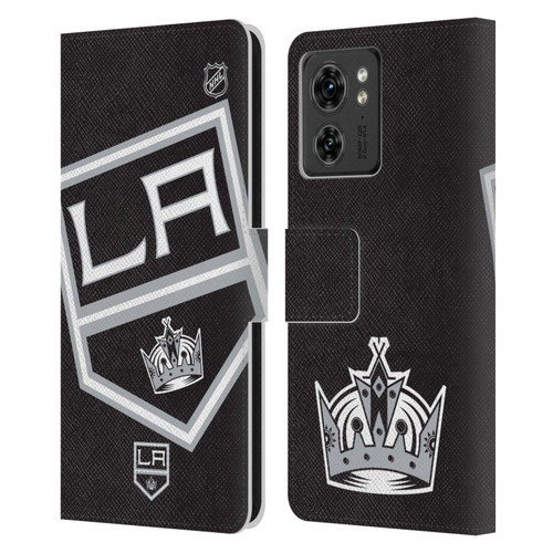 NHL Los Angeles Kings Oversized Leather Book Wallet Case Cover For Motorola Moto Edge 40