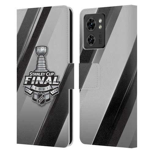 NHL 2021 Stanley Cup Final Stripes 2 Leather Book Wallet Case Cover For Motorola Moto Edge 40