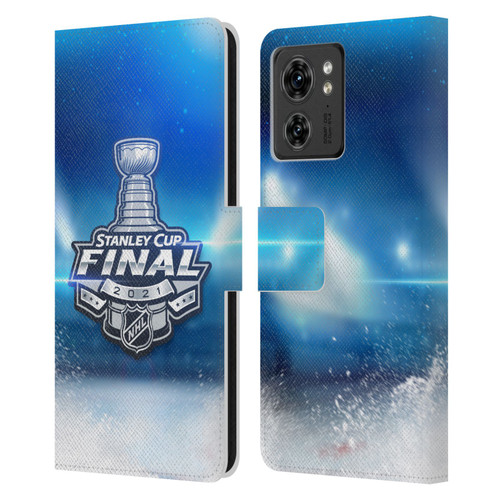 NHL 2021 Stanley Cup Final Stadium Leather Book Wallet Case Cover For Motorola Moto Edge 40