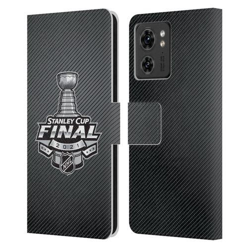 NHL 2021 Stanley Cup Final Stripes Leather Book Wallet Case Cover For Motorola Moto Edge 40