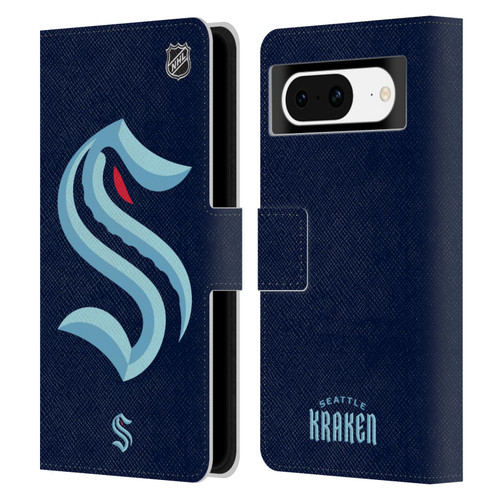 NHL Seattle Kraken Oversized Leather Book Wallet Case Cover For Google Pixel 8