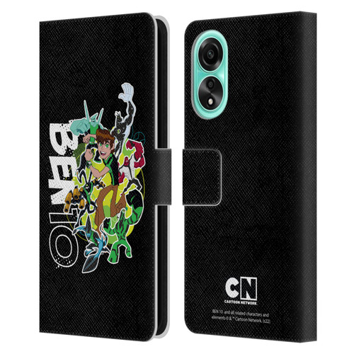 Ben 10: Omniverse Graphics Character Art Leather Book Wallet Case Cover For OPPO A78 5G