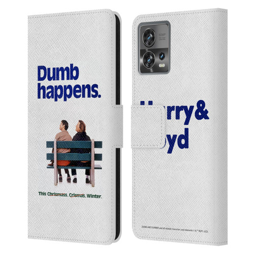 Dumb And Dumber Key Art Dumb Happens Leather Book Wallet Case Cover For Motorola Moto Edge 30 Fusion