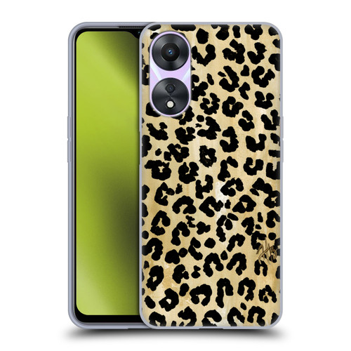 Haley Bush Pattern Painting Leopard Print Soft Gel Case for OPPO A78 5G