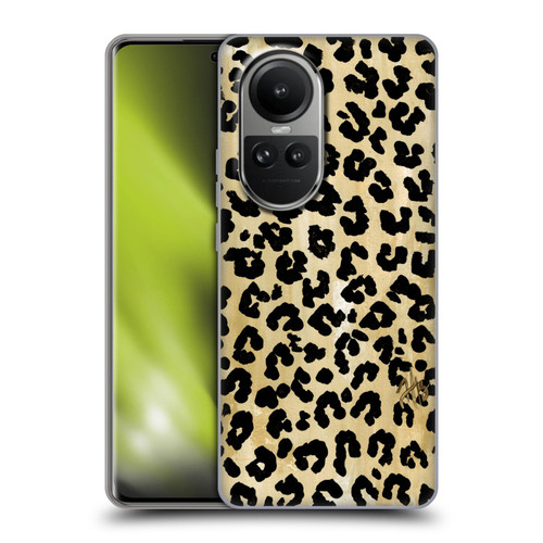 Haley Bush Pattern Painting Leopard Print Soft Gel Case for OPPO Reno10 5G / Reno10 Pro 5G