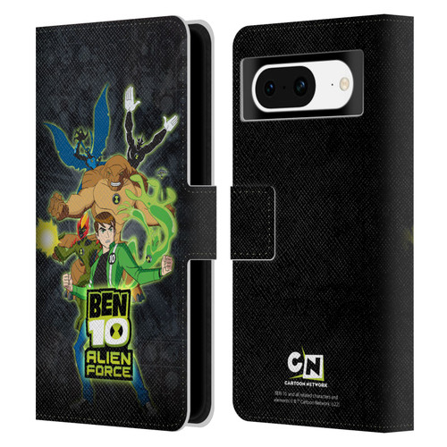 Ben 10: Alien Force Graphics Character Art Leather Book Wallet Case Cover For Google Pixel 8