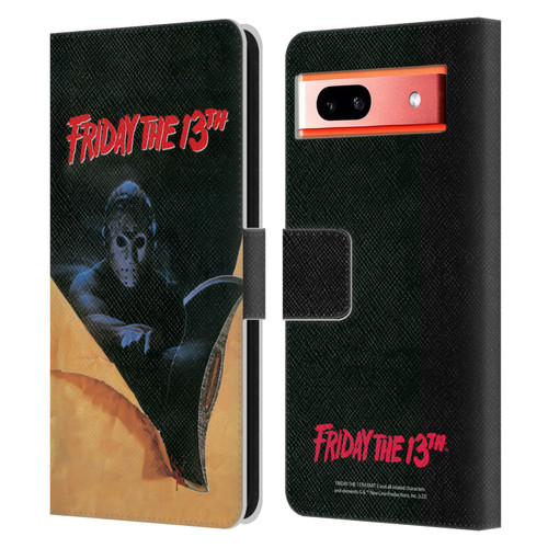 Friday the 13th Part III Key Art Poster 2 Leather Book Wallet Case Cover For Google Pixel 7a