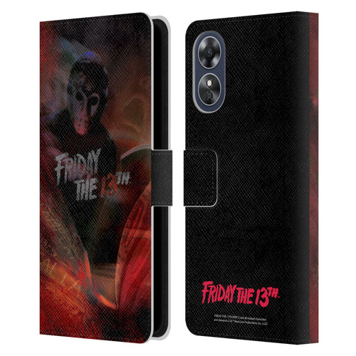 Friday the 13th Part III Key Art Poster Leather Book Wallet Case Cover For OPPO A17