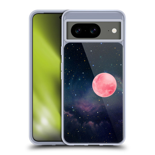 Cosmo18 Space Pink Moon Soft Gel Case for Google Pixel 8