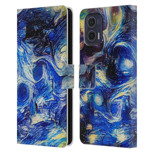 Cosmo18 Jupiter Fantasy Starry Leather Book Wallet Case Cover For Motorola Moto G73 5G