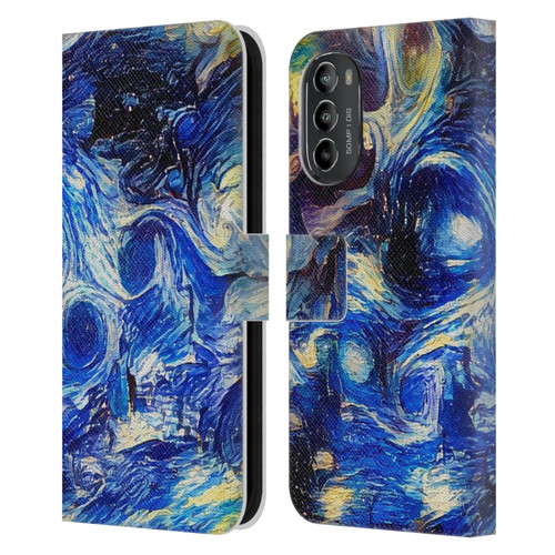Cosmo18 Jupiter Fantasy Starry Leather Book Wallet Case Cover For Motorola Moto G82 5G