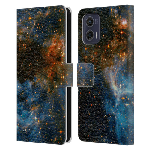 Cosmo18 Space 2 Galaxy Leather Book Wallet Case Cover For Motorola Moto G73 5G