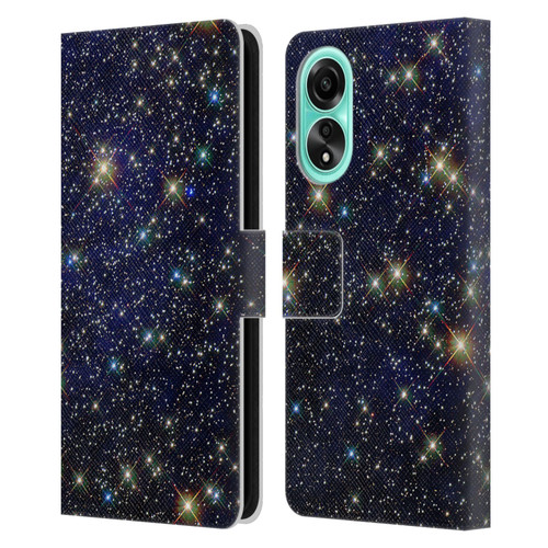 Cosmo18 Space 2 Standout Leather Book Wallet Case Cover For OPPO A78 4G