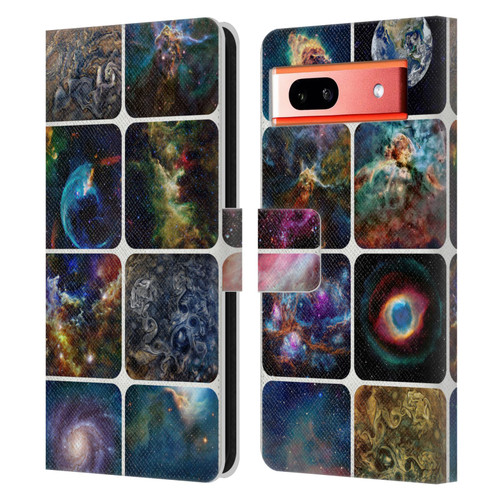 Cosmo18 Space The Amazing Universe Leather Book Wallet Case Cover For Google Pixel 7a