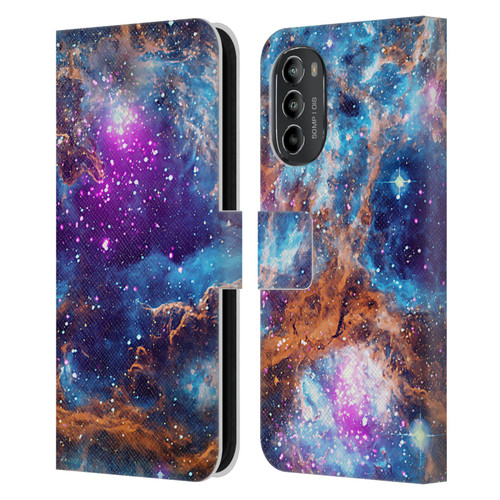 Cosmo18 Space Lobster Nebula Leather Book Wallet Case Cover For Motorola Moto G82 5G