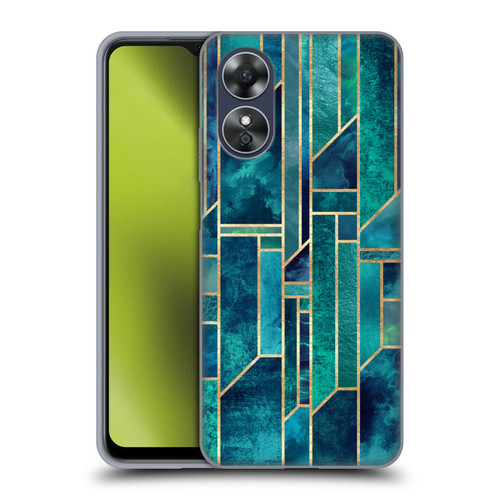 Elisabeth Fredriksson Geometric Design And Pattern Blue Skies Soft Gel Case for OPPO A17