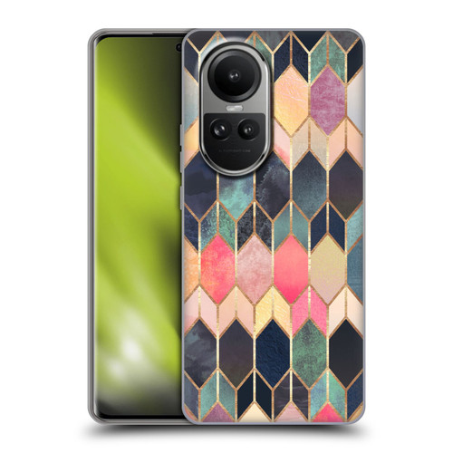 Elisabeth Fredriksson Geometric Design And Pattern Colourful Stained Glass Soft Gel Case for OPPO Reno10 5G / Reno10 Pro 5G