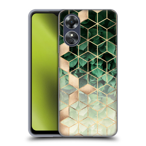 Elisabeth Fredriksson Sparkles Leaves And Cubes Soft Gel Case for OPPO A17