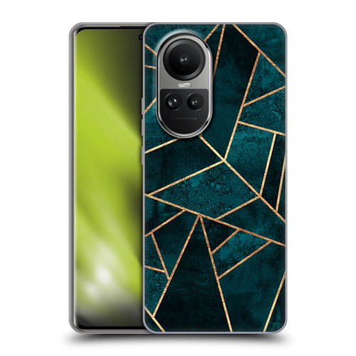 Elisabeth Fredriksson Sparkles Deep Teal Stone Soft Gel Case for OPPO Reno10 5G / Reno10 Pro 5G