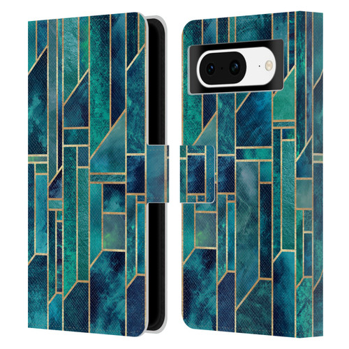 Elisabeth Fredriksson Geometric Design And Pattern Blue Skies Leather Book Wallet Case Cover For Google Pixel 8