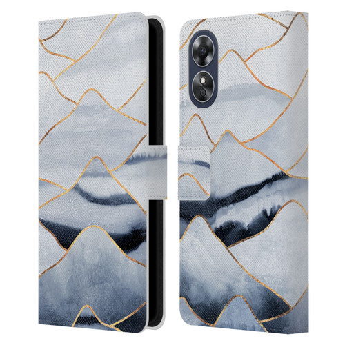 Elisabeth Fredriksson Sparkles Mountains Leather Book Wallet Case Cover For OPPO A17