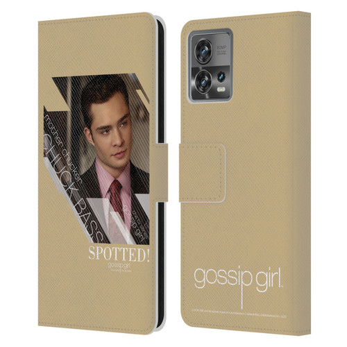 Gossip Girl Graphics Chuck Leather Book Wallet Case Cover For Motorola Moto Edge 30 Fusion