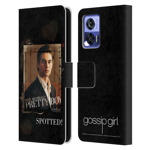 Gossip Girl Graphics Nate Leather Book Wallet Case Cover For Motorola Edge 30 Neo 5G
