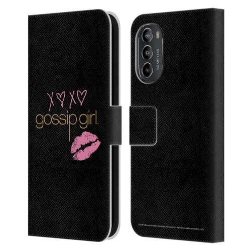 Gossip Girl Graphics XOXO Leather Book Wallet Case Cover For Motorola Moto G82 5G