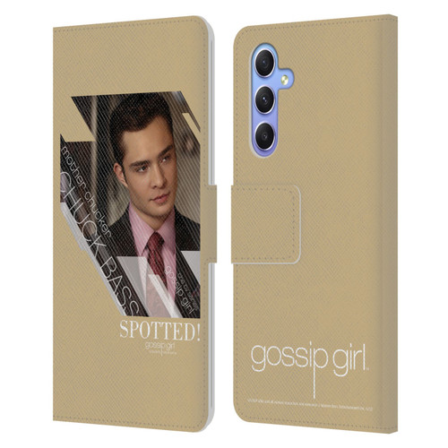 Gossip Girl Graphics Chuck Leather Book Wallet Case Cover For Samsung Galaxy A34 5G