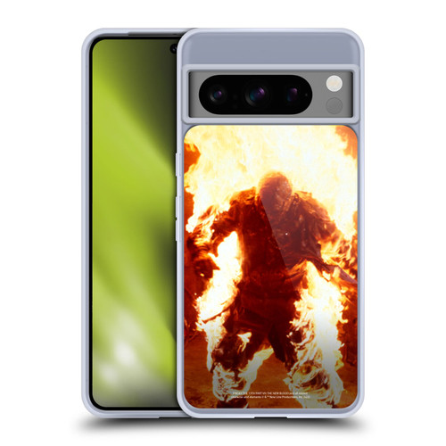 Friday the 13th Part VII The New Blood Graphics Jason Voorhees On Fire Soft Gel Case for Google Pixel 8 Pro