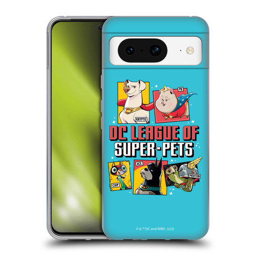 DC League Of Super Pets Graphics Characters 2 Soft Gel Case for Google Pixel 8