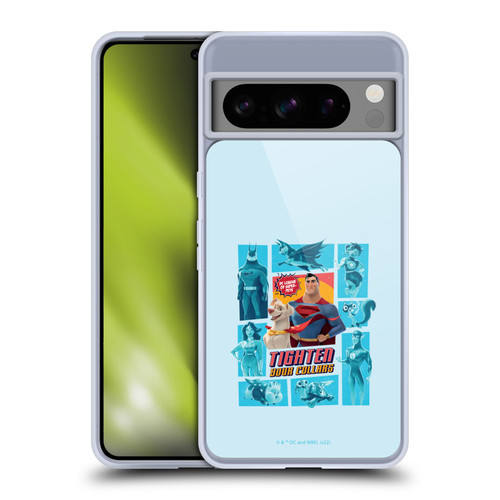 DC League Of Super Pets Graphics Tighten Your Collars Soft Gel Case for Google Pixel 8 Pro