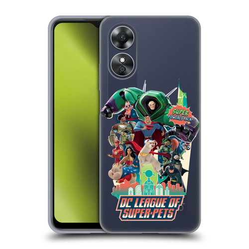 DC League Of Super Pets Graphics Super Powered Pack Soft Gel Case for OPPO A17