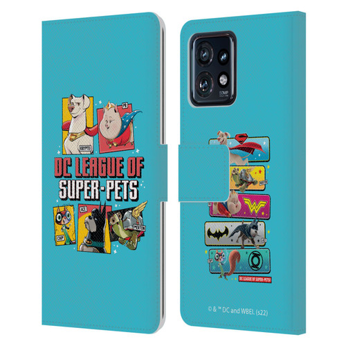 DC League Of Super Pets Graphics Characters 2 Leather Book Wallet Case Cover For Motorola Moto Edge 40 Pro