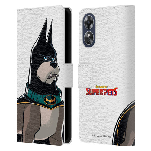 DC League Of Super Pets Graphics Ace Leather Book Wallet Case Cover For OPPO A17