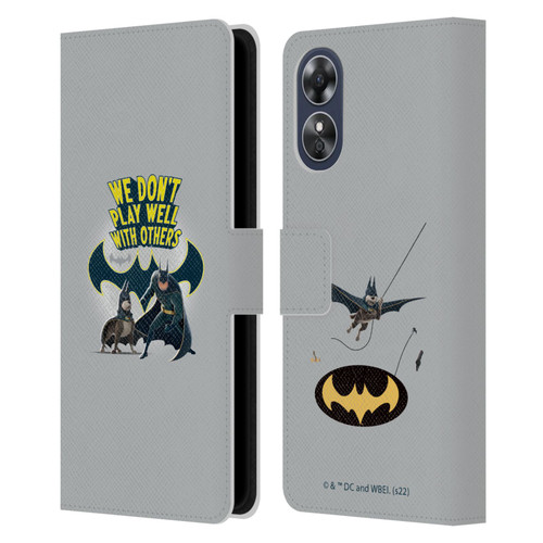 DC League Of Super Pets Graphics We Don't Play Well With Others Leather Book Wallet Case Cover For OPPO A17