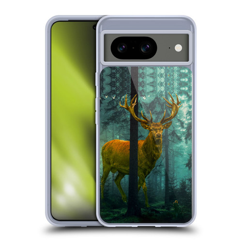 Dave Loblaw Animals Giant Forest Deer Soft Gel Case for Google Pixel 8