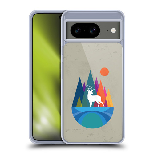 Dave Loblaw Contemporary Art Mountain Deer Soft Gel Case for Google Pixel 8