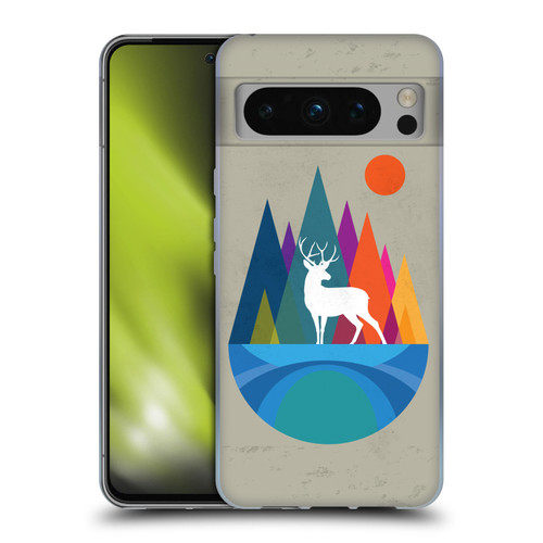 Dave Loblaw Contemporary Art Mountain Deer Soft Gel Case for Google Pixel 8 Pro