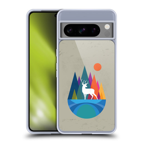 Dave Loblaw Contemporary Art Mountain Deer Soft Gel Case for Google Pixel 8 Pro