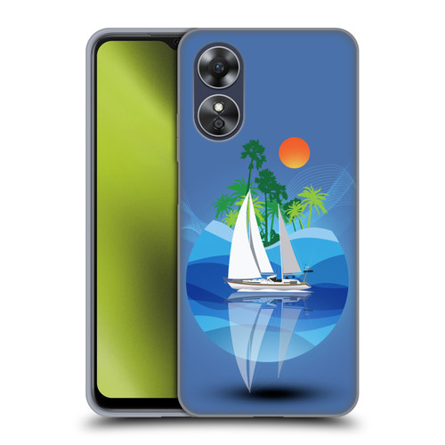 Dave Loblaw Contemporary Art Tropical Waters Soft Gel Case for OPPO A17